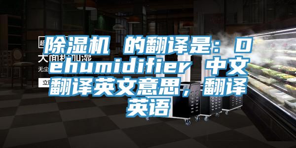 除濕機(jī) 的翻譯是：Dehumidifier 中文翻譯英文意思，翻譯英語