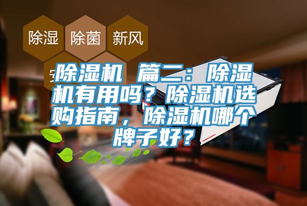 除濕機(jī) 篇二：除濕機(jī)有用嗎？除濕機(jī)選購(gòu)指南，除濕機(jī)哪個(gè)牌子好？