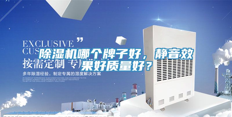 除濕機哪個牌子好，靜音效果好質量好？