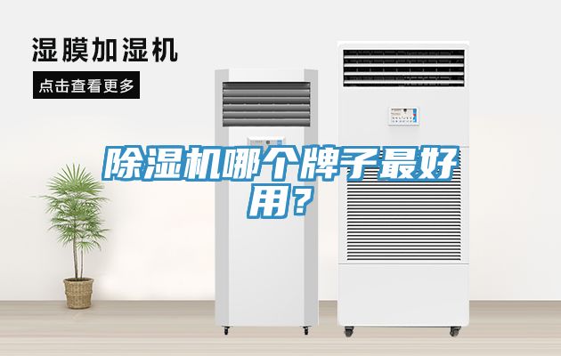 除濕機哪個牌子最好用？