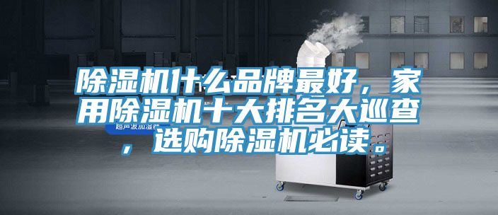 除濕機(jī)什么品牌最好，家用除濕機(jī)十大排名大巡查，選購除濕機(jī)必讀。
