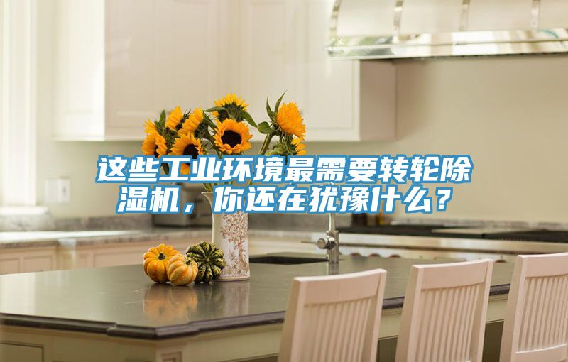這些工業(yè)環(huán)境最需要轉輪除濕機，你還在猶豫什么？