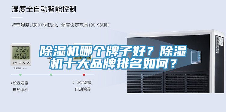 除濕機哪個牌子好？除濕機十大品牌排名如何？