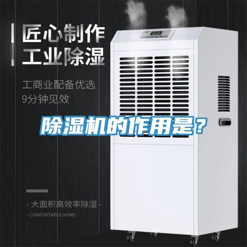 除濕機的作用是？