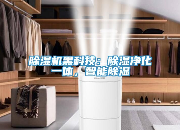 除濕機黑科技：除濕凈化一體，智能除濕