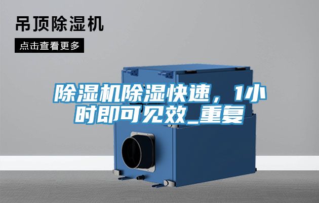 除濕機除濕快速，1小時即可見效_重復