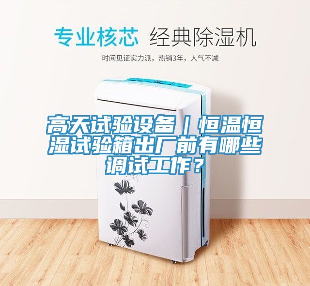 高天試驗(yàn)設(shè)備｜恒溫恒濕試驗(yàn)箱出廠前有哪些調(diào)試工作？