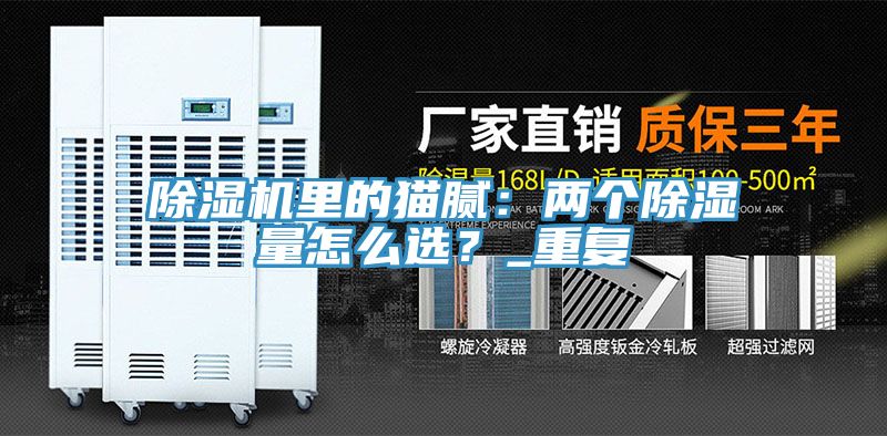 除濕機里的貓膩：兩個除濕量怎么選？_重復(fù)