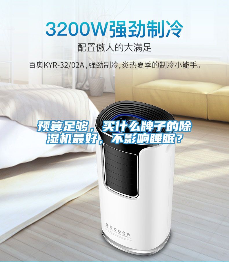 預(yù)算足夠，買什么牌子的除濕機(jī)最好，不影響睡眠？